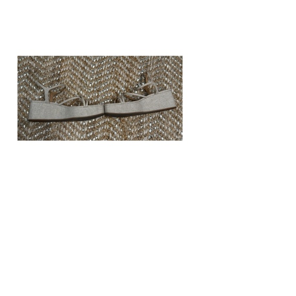 Reformation - Platform Wedge Sandals – Oatmeal Linen (Size 39 / US 8.5) - Picture 8 of 14
